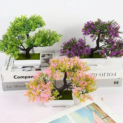 EJVS™ Artificial Bonsai Plant – Small Potted Tree