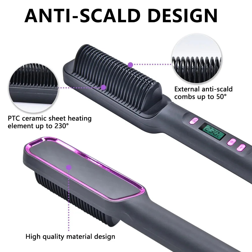 EJVS™ Multifunctional Straight Hair Straightener Comb