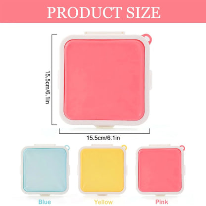 EJVS™ Sandwich Containers Silicone Sandwich Storage Box for Lunch