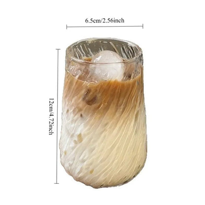 EJVS™ 400ML Transparent Glass Coffee Tea Cup