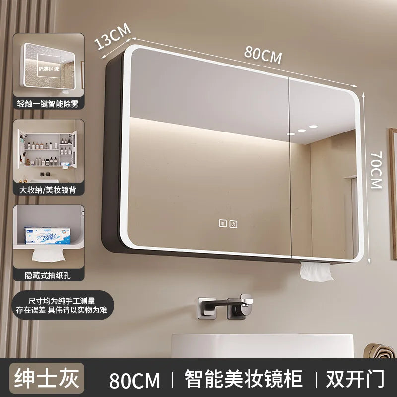 EJVS™ Arc Smart Bathroom Mirror Cabinet