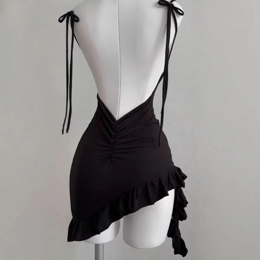 EJVS™ Sleeveless Backless Bodycon Club Dress