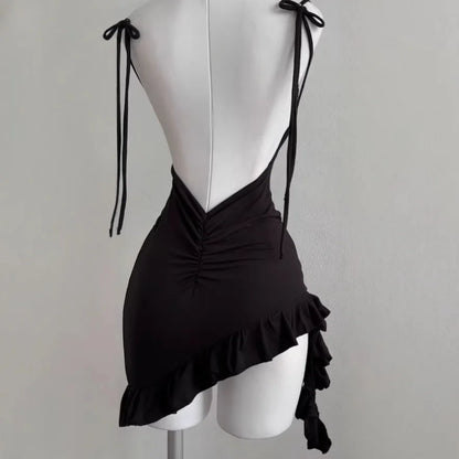 EJVS™ Sleeveless Backless Bodycon Club Dress