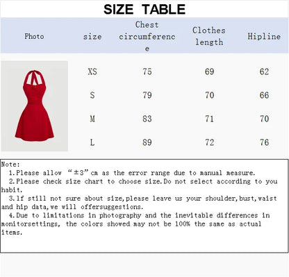 EJVS™ Red Bow Halter Pleated Dress