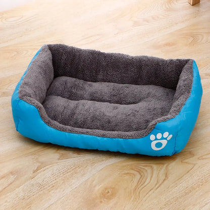 EJVS™  Black Dog Bed Plush Sleeping Bed for Large, Medium and Small Dogs, Non-Slip and Bite-Resistant Pet Sleeping Mat