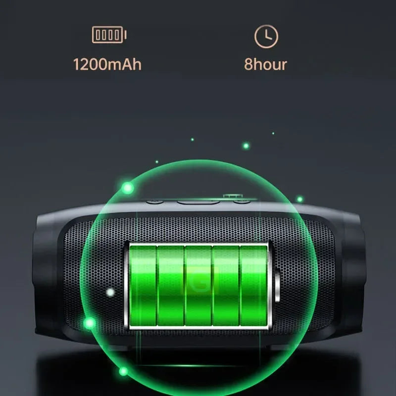 EJVS™  Portable Subwoofer Bluetooth Outdoor Waterproof - FM Radio Speakers