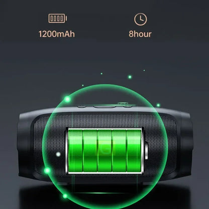 EJVS™  Portable Subwoofer Bluetooth Outdoor Waterproof - FM Radio Speakers