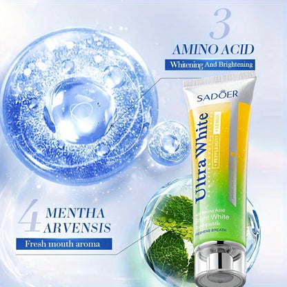 EJVS™  Lemon Mint Teeth Whitening Toothpaste - Fresh Breath 100g