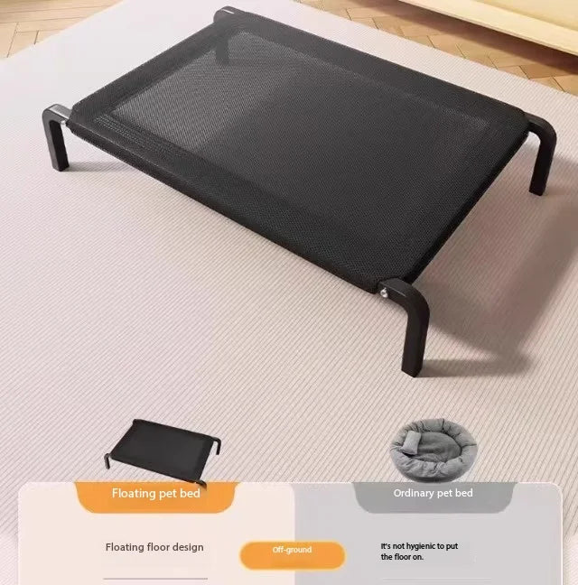 EJVS™  Breathable Dog Bed Summer Camping Cot for Large Dogs Elevated Pet Sleeping Kennel with Removable Washable Sofa Cushion Mat