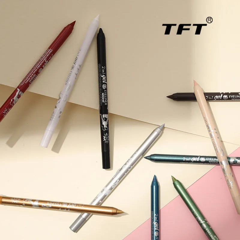 EJVS™  Waterproof Eyeliner Long Lasting Pencil Colourful Pigment
