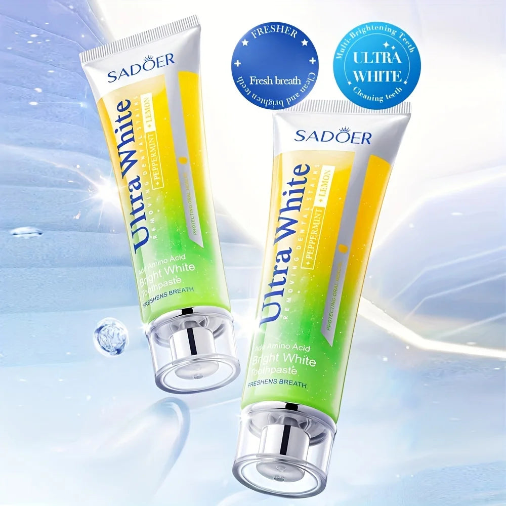 EJVS™  Lemon Mint Teeth Whitening Toothpaste - Fresh Breath 100g