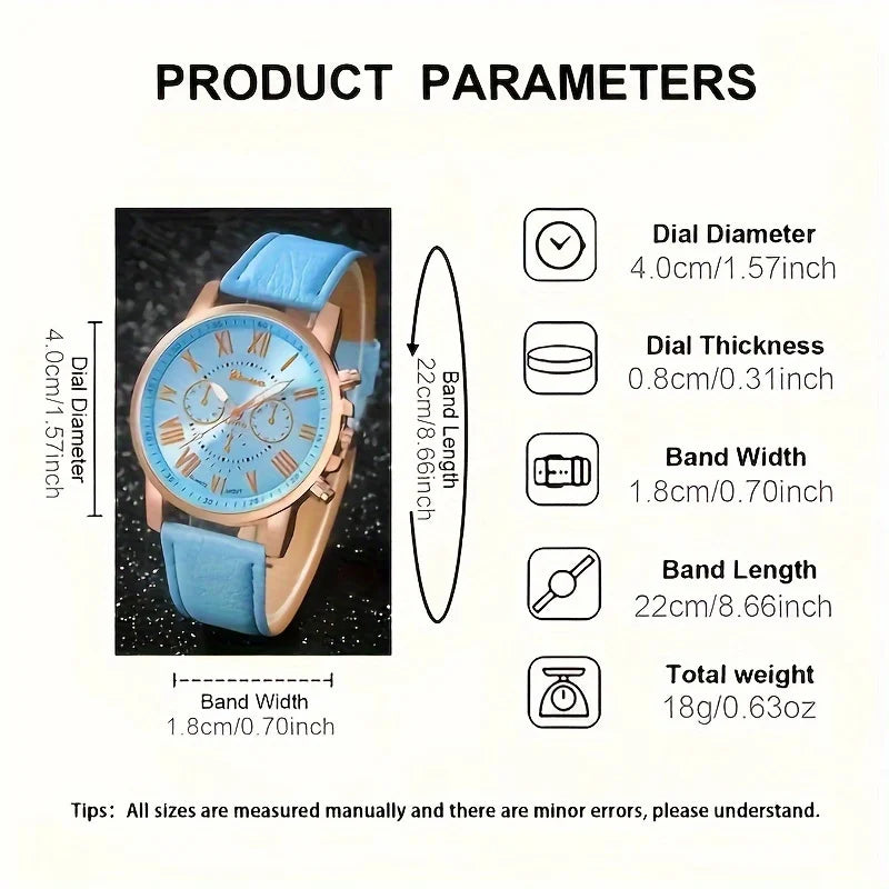 EJVS™  Fashion Quartz Watch Jewelry Set