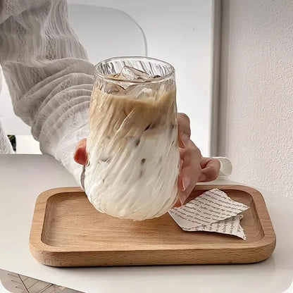 EJVS™ 400ML Transparent Glass Coffee Tea Cup