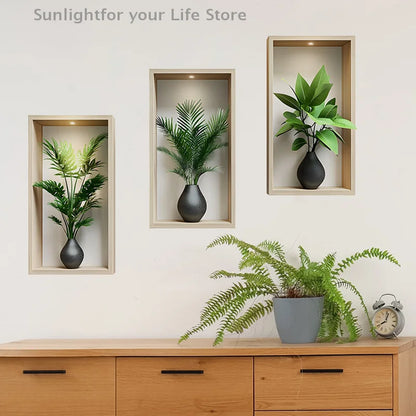 EJVS™ Green Plant Wall Stickers