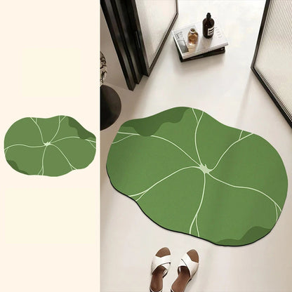 EJVS™ Leaf Diatomite Shower Rug