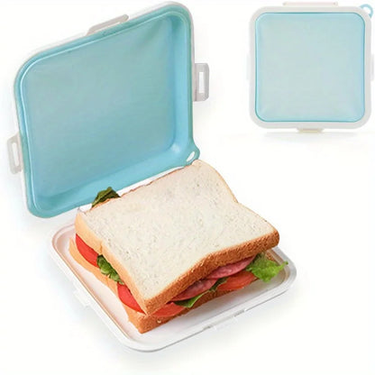 EJVS™ Sandwich Containers Silicone Sandwich Storage Box for Lunch