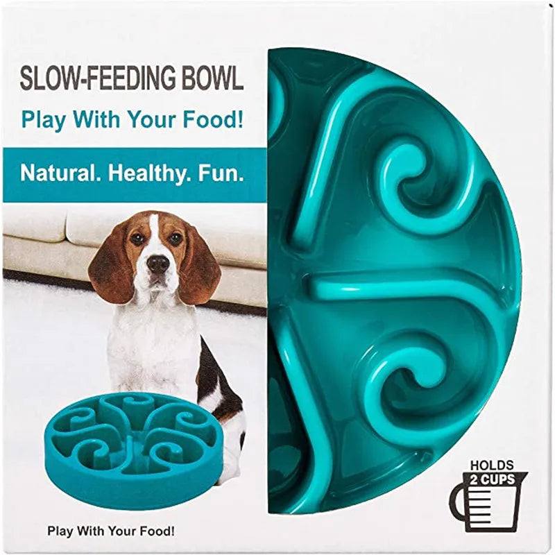 EJVS™  Pet Dog Slow Feeder Bowl - Anti-Gulping