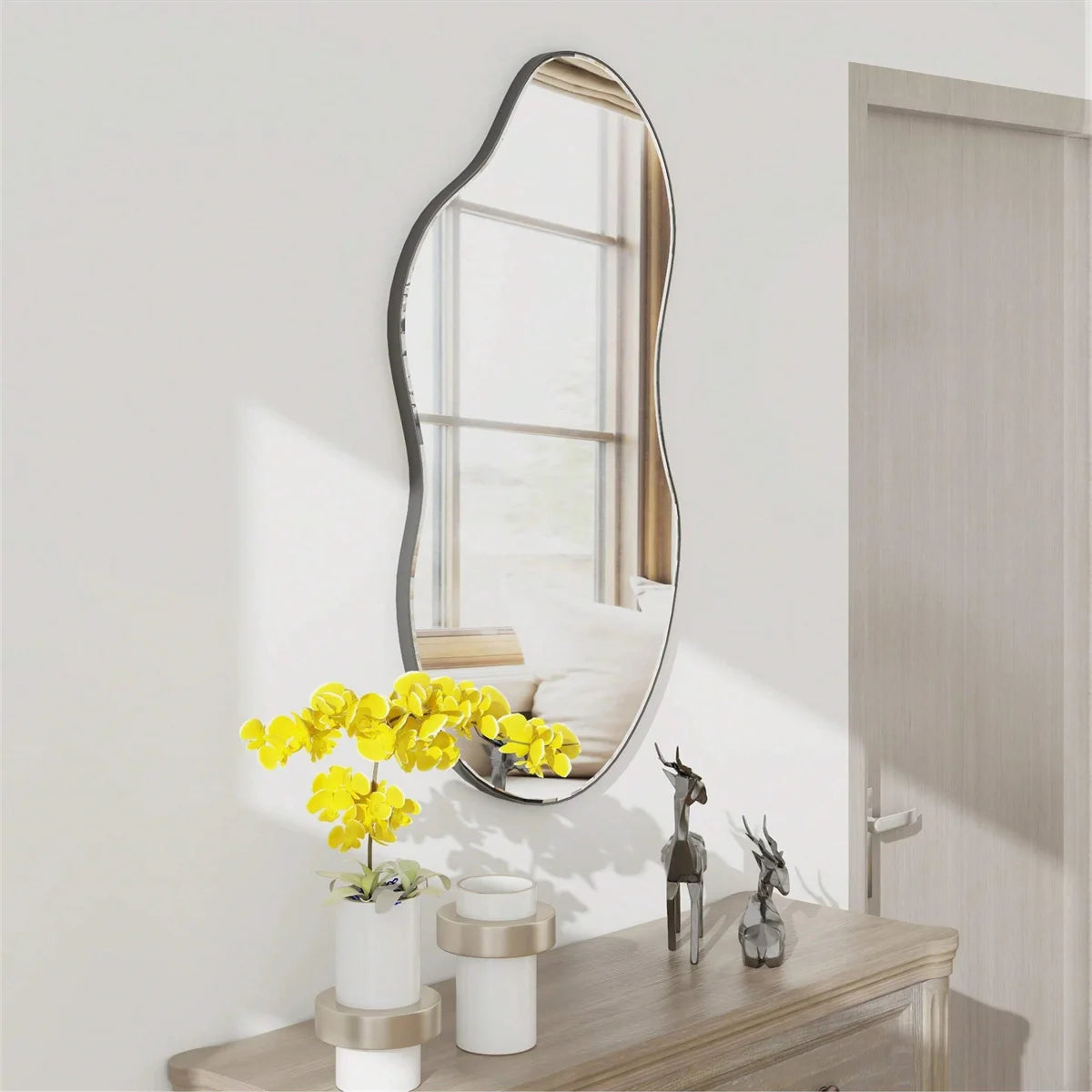 EJVS™ Irregular Cloud Acrylic Wall Mirror for Home Decor