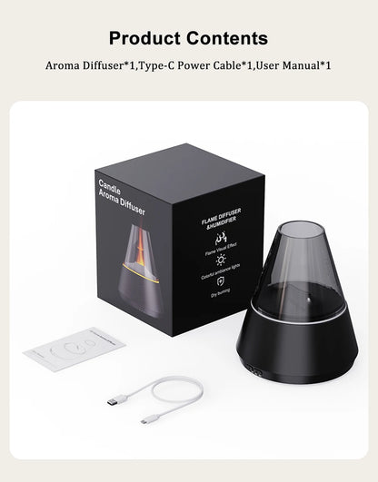 EJVS™ Flame Essential Oil Diffuser Aromatherapy Humidifier