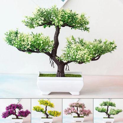 EJVS™ Artificial Bonsai Plant – Small Potted Tree