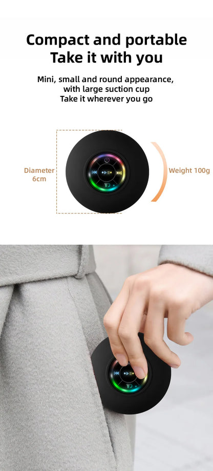 EJVS™  Mini Bluetooth Waterproof Wireless Shower - RGB Lights