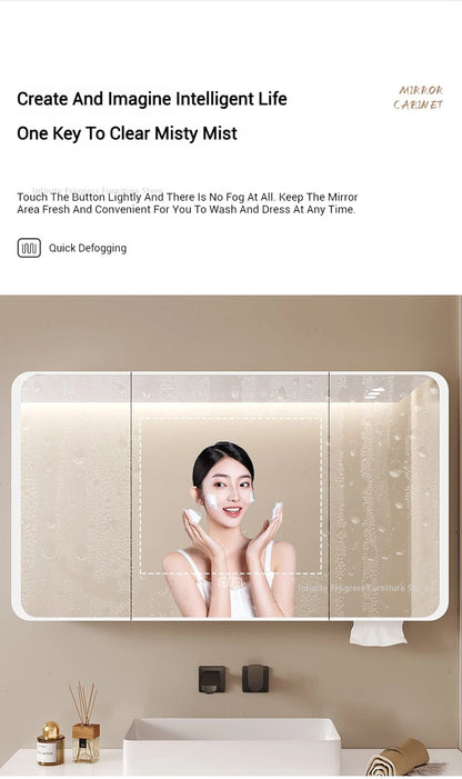 EJVS™ Arc Smart Bathroom Mirror Cabinet