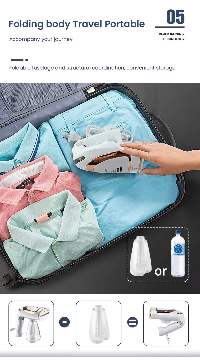 EJVS™ Travel Clothes Steamer