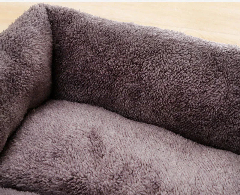 EJVS™  Black Dog Bed Plush Sleeping Bed for Large, Medium and Small Dogs, Non-Slip and Bite-Resistant Pet Sleeping Mat