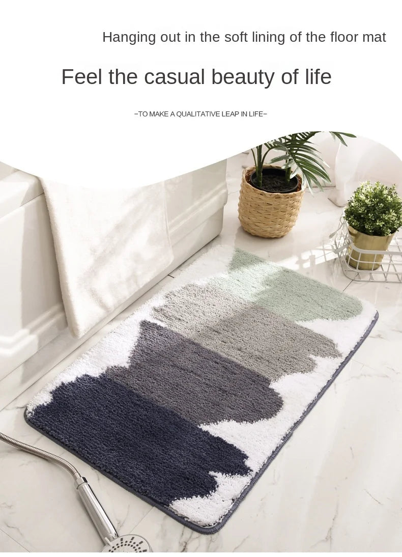 EJVS™ Bath Mat Anti Slip Absorbent Bathroom Carpet Strong Water Absorptionion