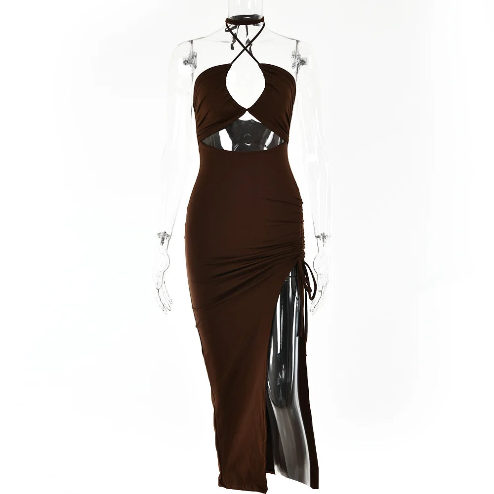 EJVS™  Backless Dresses Slim Dress Bodycon Vestidos Elegantes