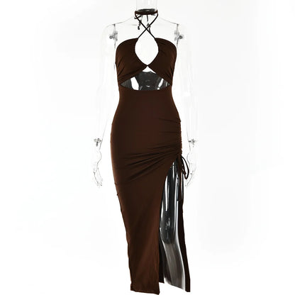 EJVS™  Backless Dresses Slim Dress Bodycon Vestidos Elegantes