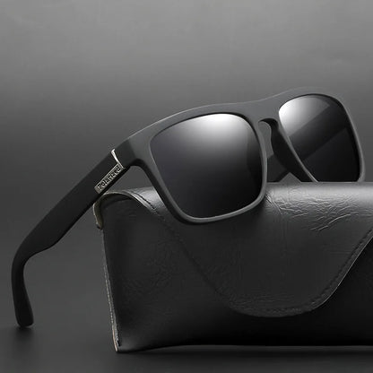 EJVS™  Fashion Square Polarized Sunglasses Men Vintage Plastic Male Sun Glasses Women Stylish Black Sport Shades UV400