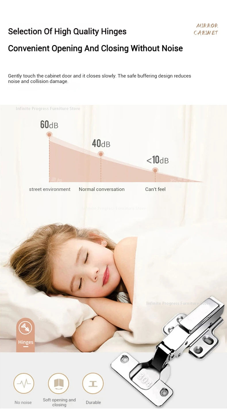 EJVS™ Arc Smart Bathroom Mirror Cabinet