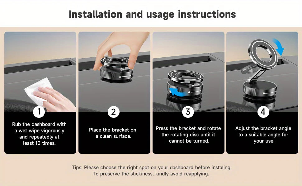 EJVS™  Magnetic Suction Phone Holder
