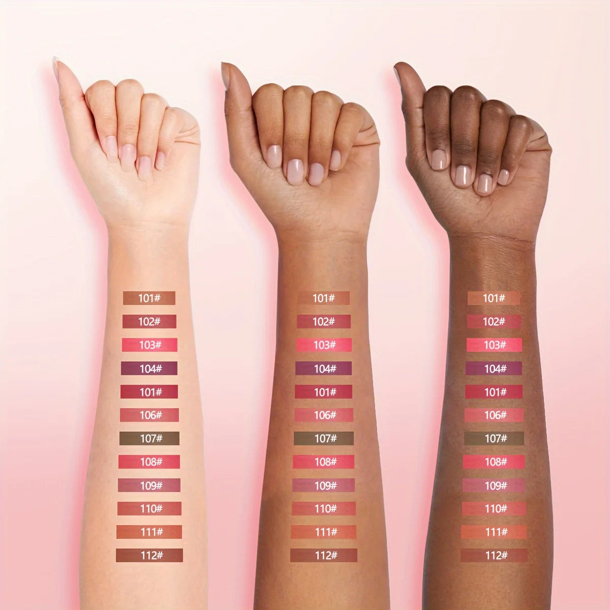 EJVS™  12 Color Sexy Rose Lipstick