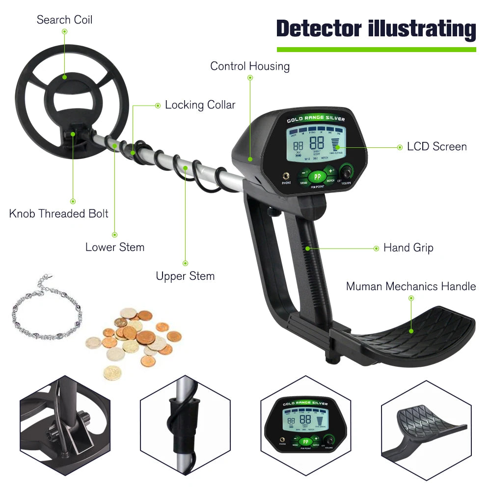 EJVS™ MD-4090 Professional Metal Detector