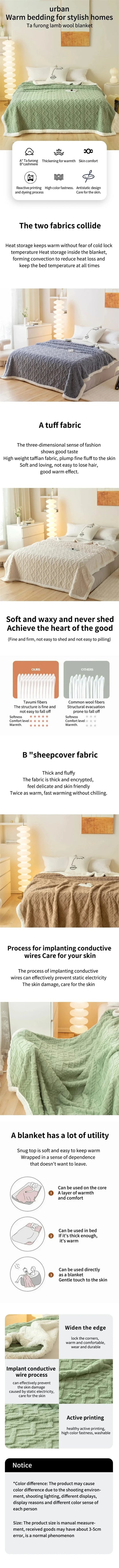 EJVS™ Super Soft Cozy Throw Blanket