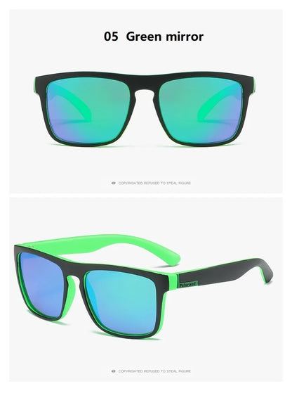 EJVS™  Fashion Square Vintage Polarized Sunglasses Men Women Retro Driving Fishing Luxury Brand Designer Sun Glasses UV400 Eyewear