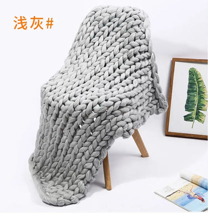 EJVS™ Handmade Chunky Knit Weighted Blanket