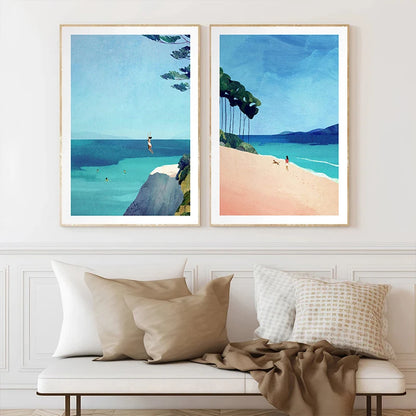 EJVS™ Summer Beach Canvas Wall Art
