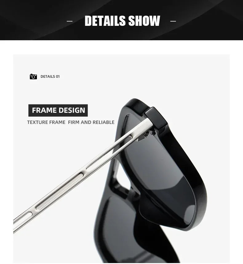 EJVS™  Fashion Vintage Square Sunglasses Woman Brand Retro Small Frame Sun Glasses Female Double Bridges Design Oculos De Sol Feminino