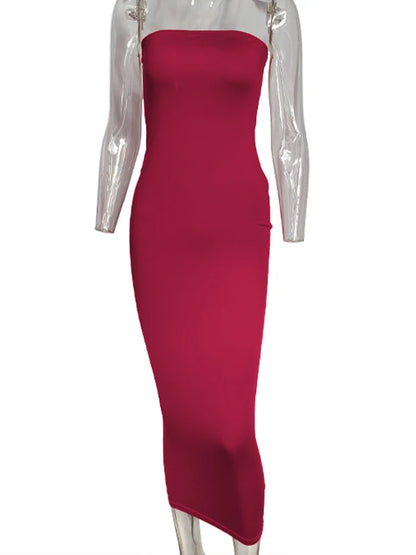 EJVS™  Sleeveless Long Beach Dress