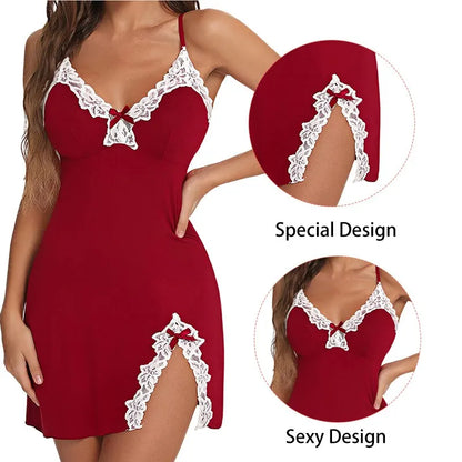 EJVS™ Sexy Silk Satin Nightgown