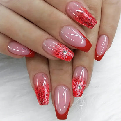 EJVS™  24Pcs Shimmery Manicure Tips