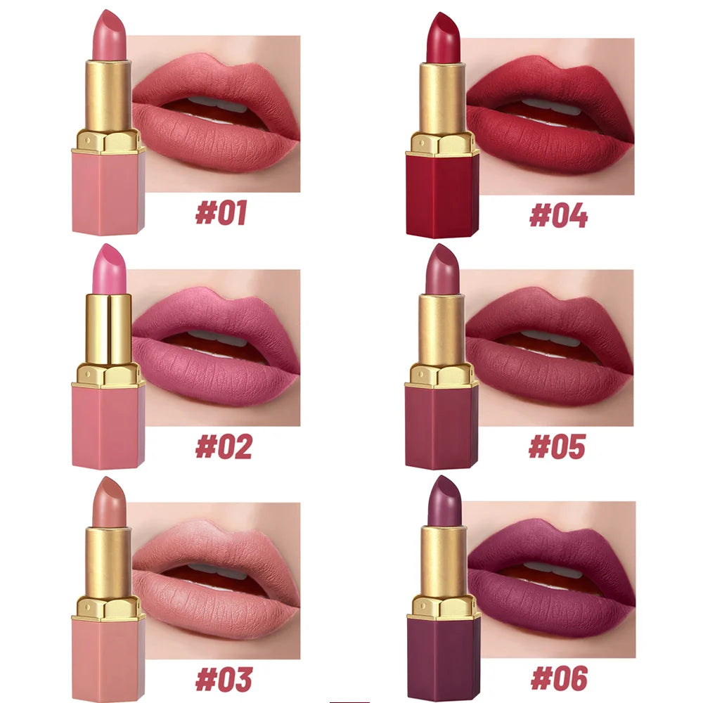 EJVS™ 6 Colors Gold Bar Lipstick