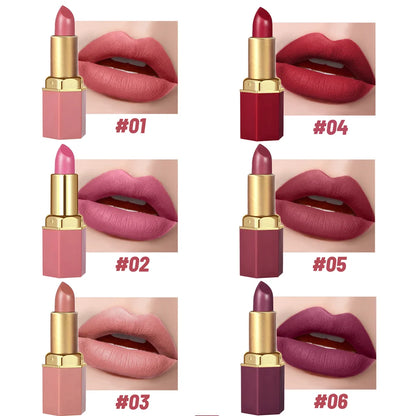 EJVS™ 6 Colors Gold Bar Lipstick