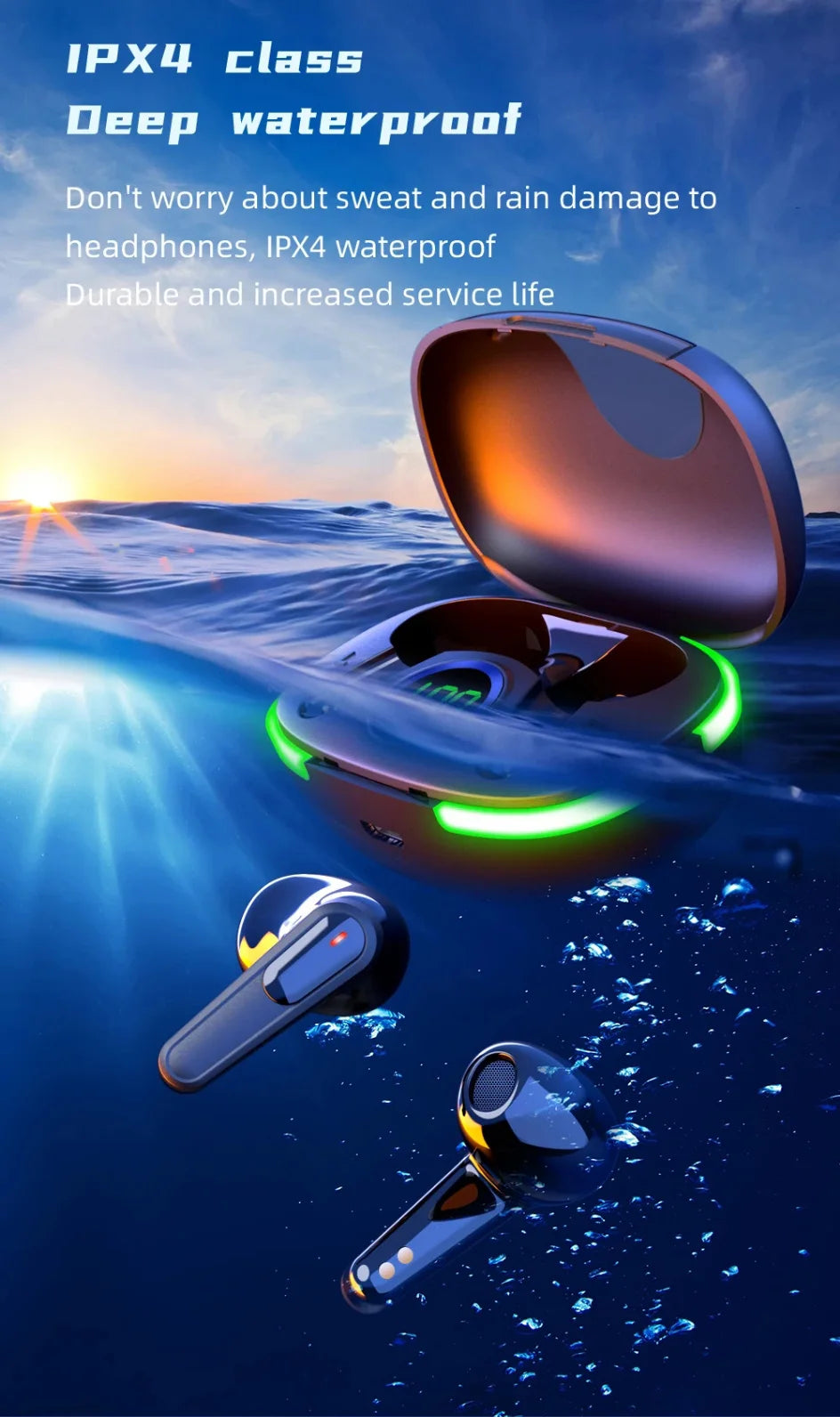 EJVS™  PRO 80 New Bluetooth Earphones Wireless In Ear TWS Touch Digital Display