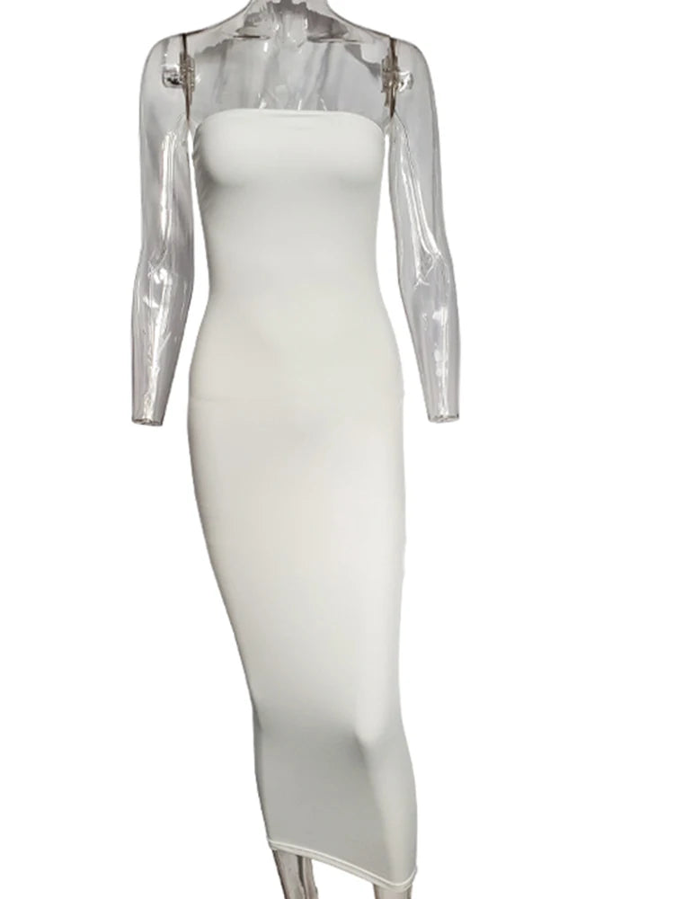 EJVS™  Sleeveless Long Beach Dress