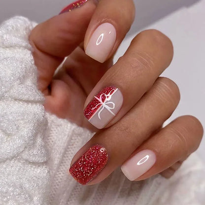 EJVS™  24Pcs Shimmery Manicure Tips