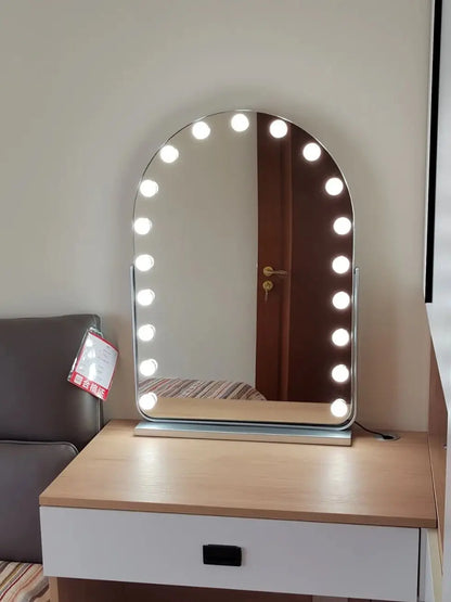 EJVS™ Arched LED Makeup Mirror – 10x Magnification